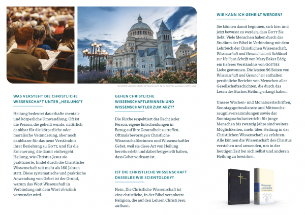 Folder »Was ist die Christliche Wissenschaft?« 2026 · 50 Stück